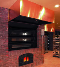 Artisan electric oven with furnace